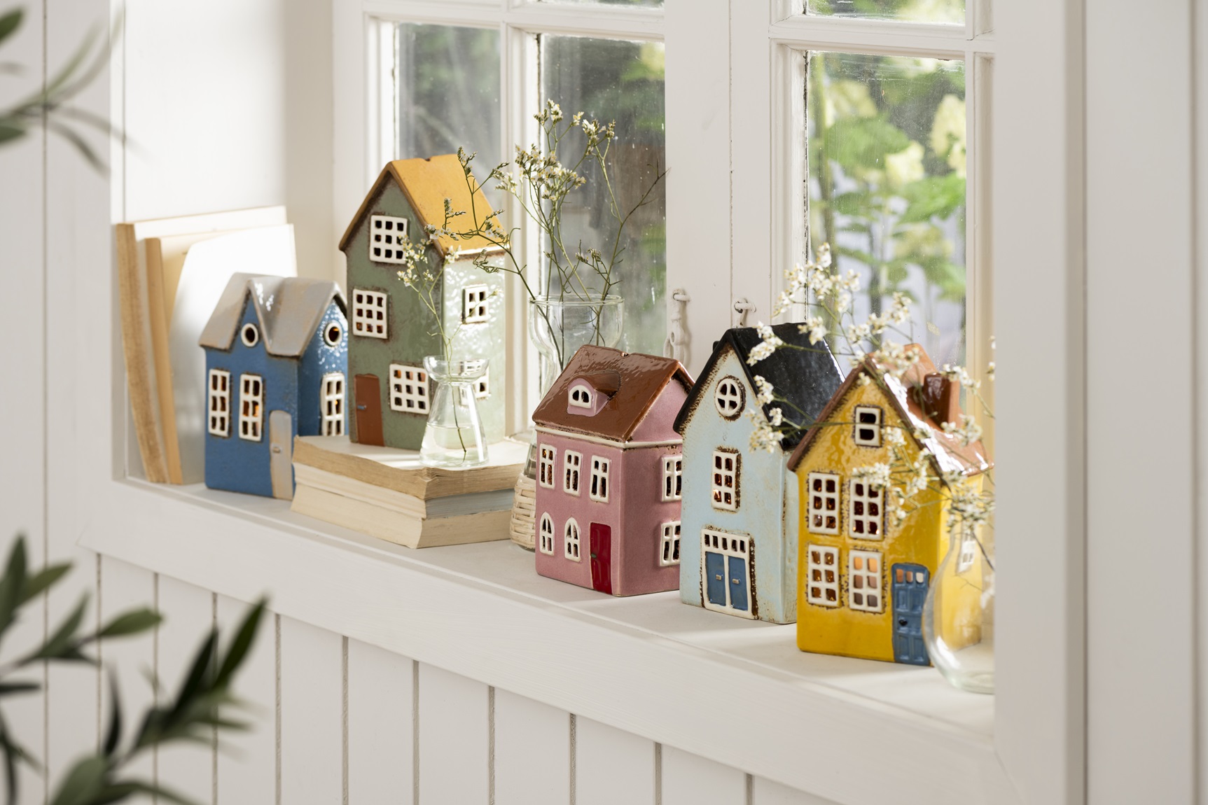 Huslykta - Lykta hus - Nyhavn - Blå - 17 cm - 4