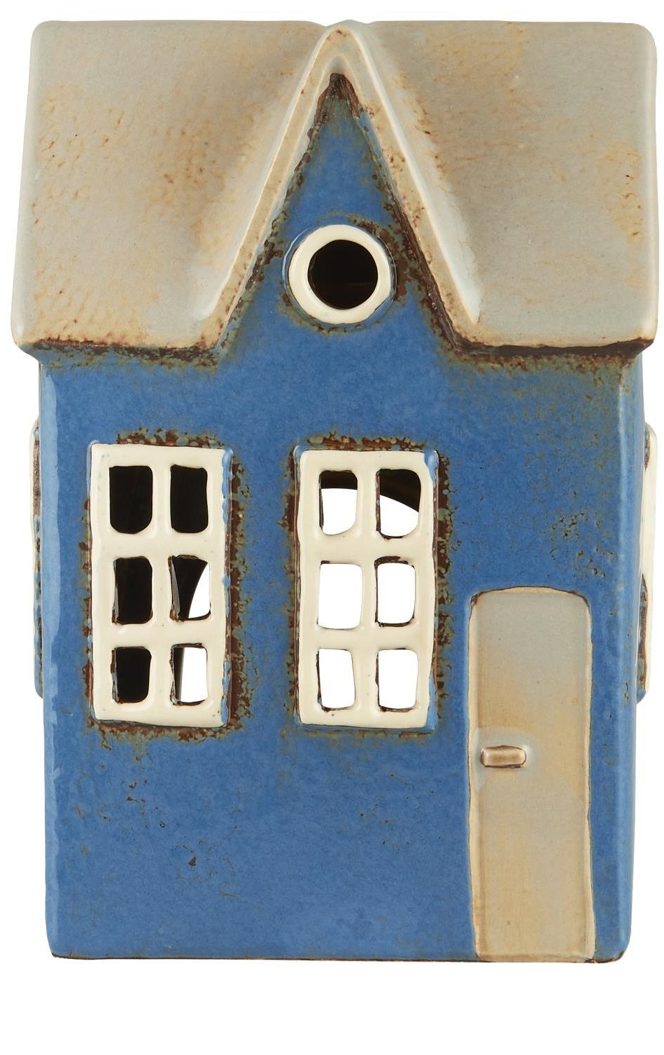 Huslykta - Lykta hus - Nyhavn - Blå - 17 cm - 3