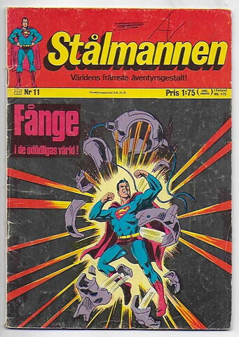 Stålmannen 1971 Nr 11 GD/VG Klotter