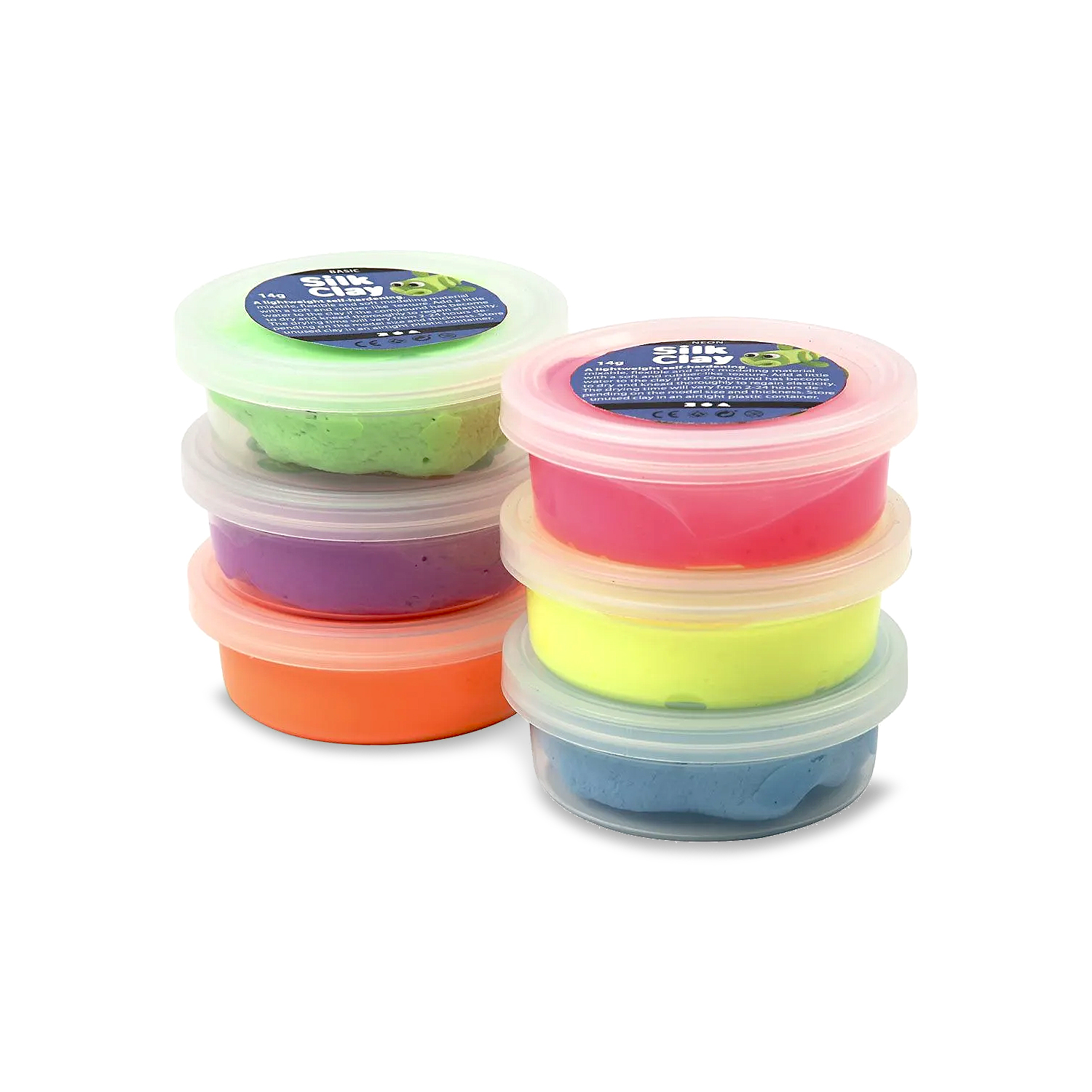 Lera Silk Clay neonfärger - 2