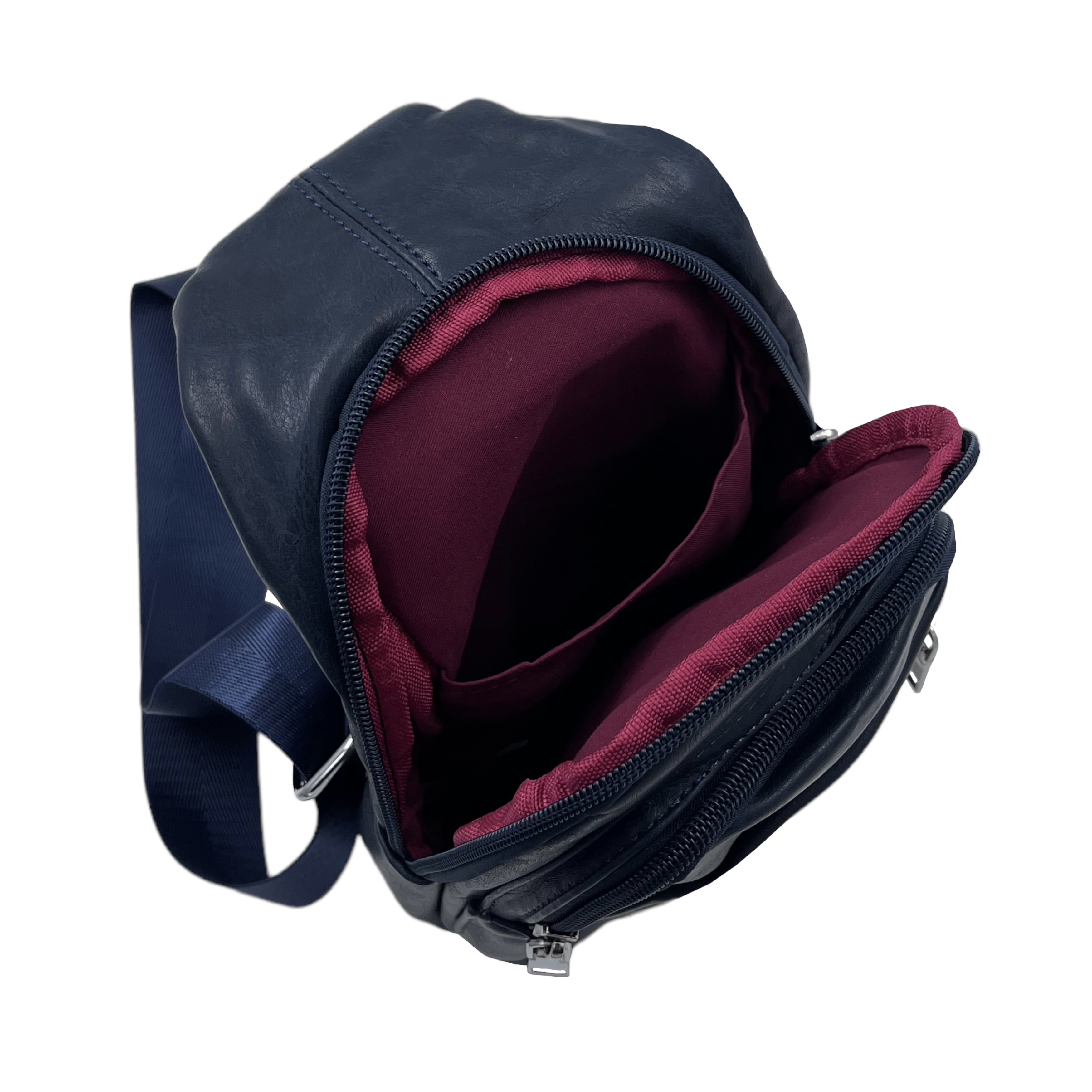 Axelväska crossbody, blå - 3