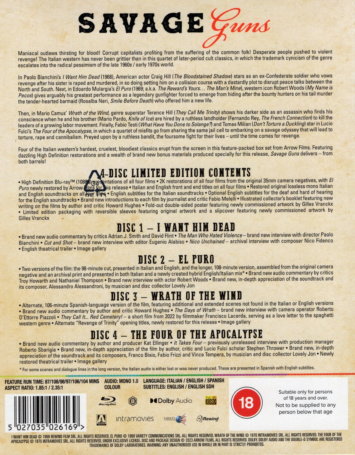 Savage Guns: Four Classic Westerns (Volume 3) (Limited Edition) (ej svensk text) (Blu-ray) - 2