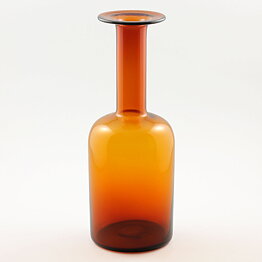 Otto Brauer (Gulvvase 1962) Brown Bottle Vase 26 cm