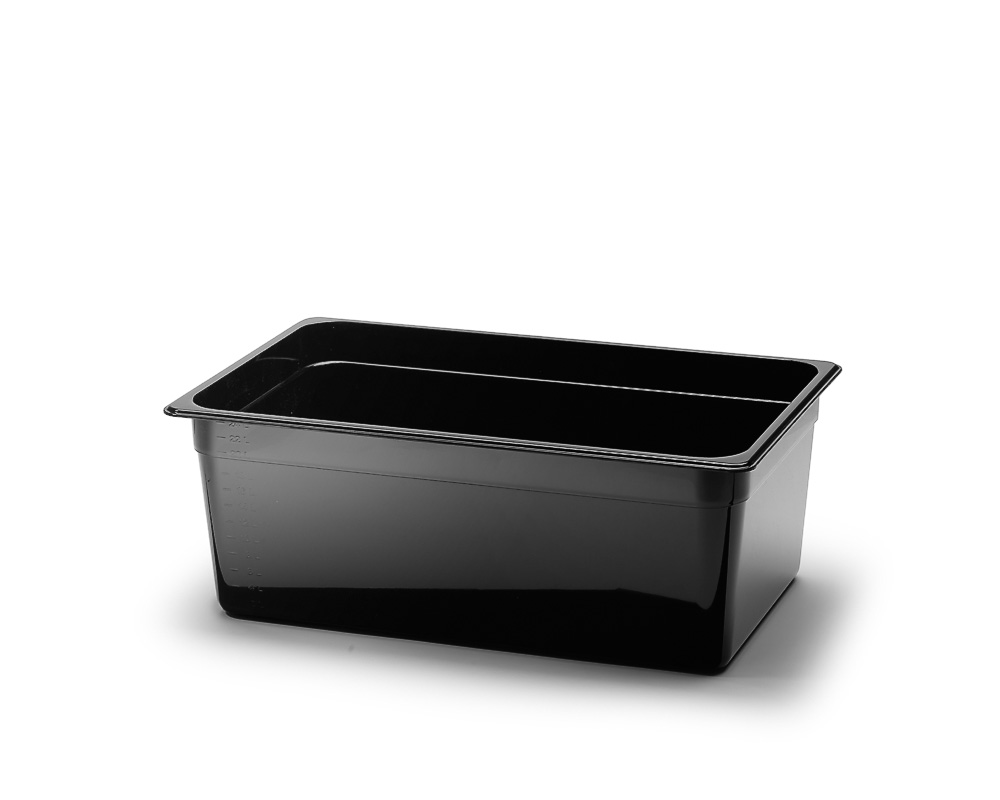 KANTIN GN 1/1-200 POLYCARB, SVART