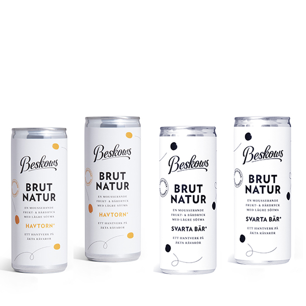 Beskows Brut Natur x 4, 2 st Havtorn + 2 st Svarta bär