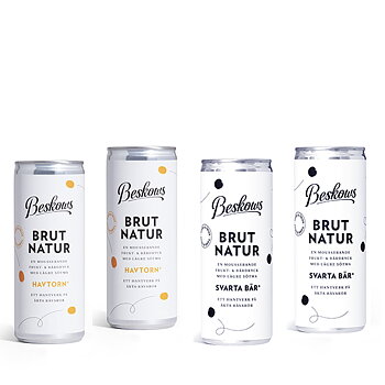 Beskows Brut Natur x 4, 2 st Havtorn + 2 st Svarta bär