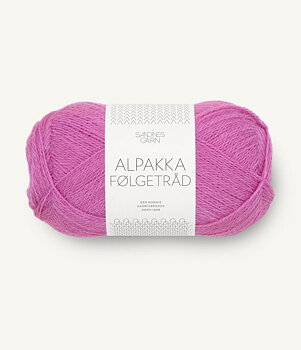 Alpakka följetråd - Magenta 4628