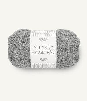 Alpakka följetråd - Gråmelerad 1042
