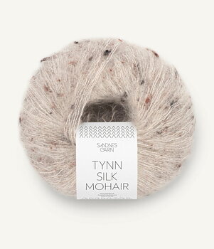 Tynn Silk Mohair - Greige Tweed 2600