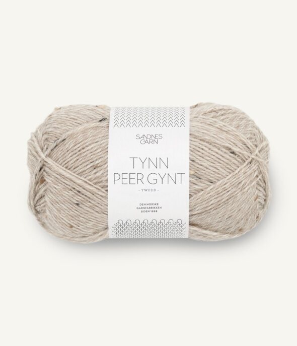 Tynn Peer Gynt  - Gråbeige Tweed 2655