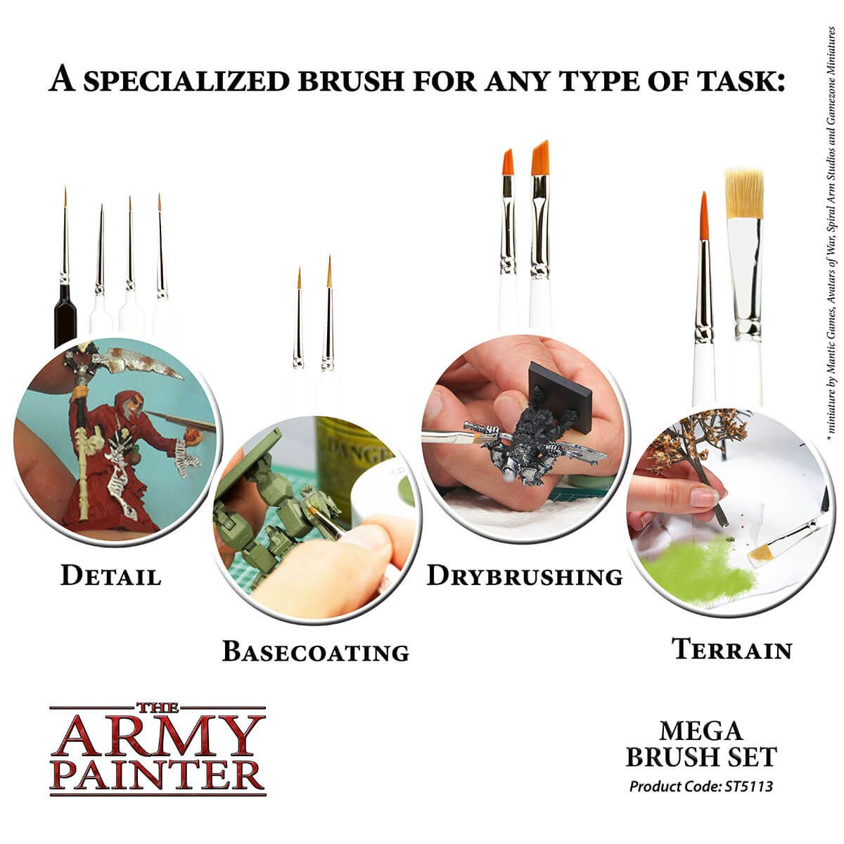 Army Painter: Mega Brush Set - 5