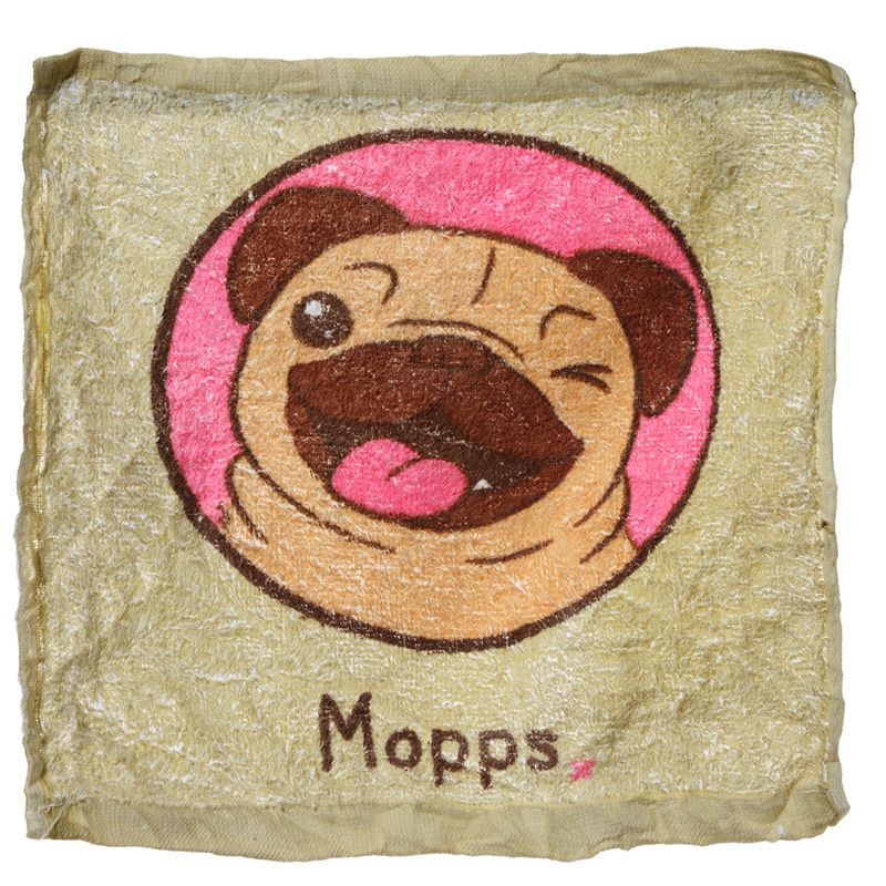 Komprimerad Resehandduk - Mops - 4