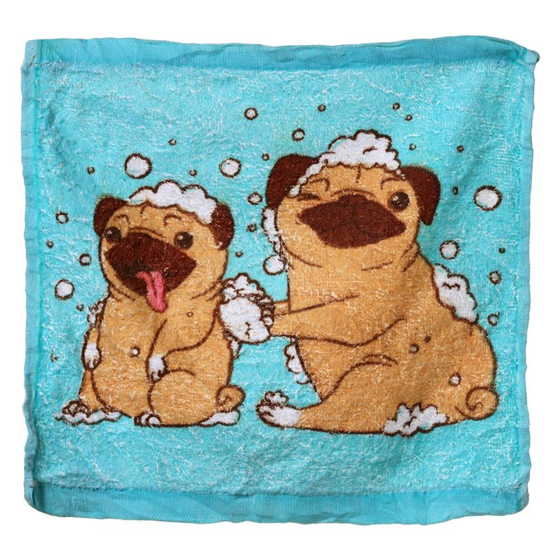 Komprimerad Resehandduk - Mops - 6