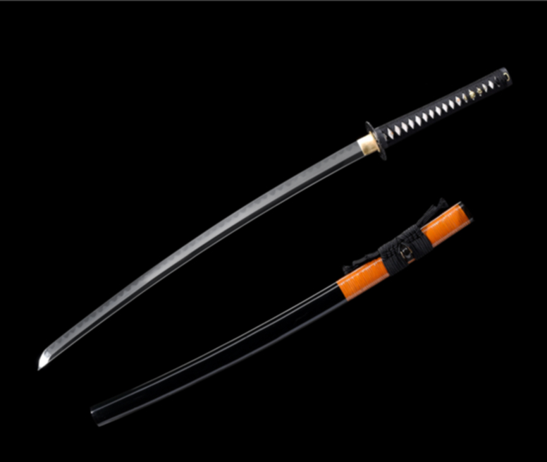 Hög kvalitet-full Tang-Handed Samurai Katana - Brun Svart - 2