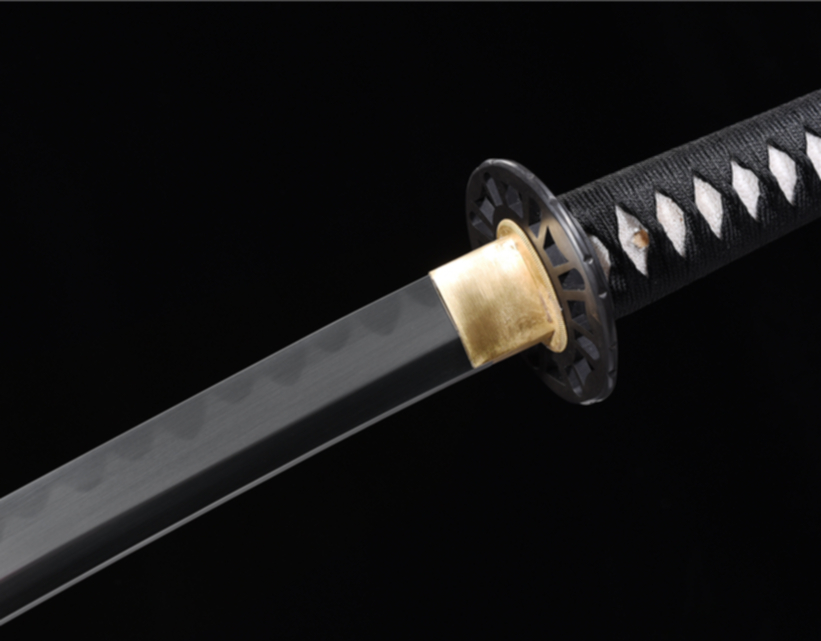Hög kvalitet-full Tang-Handed Samurai Katana - Brun Svart - 3