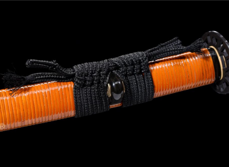 Hög kvalitet-full Tang-Handed Samurai Katana - Brun Svart - 7