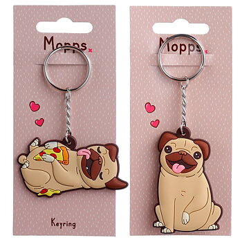 Mops Nyckelring