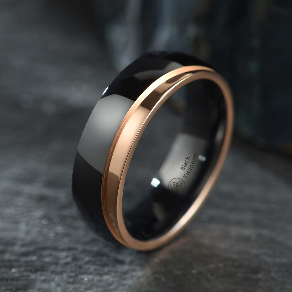 Ring Mystic Rose - Black Titanium Rose Gold - 3