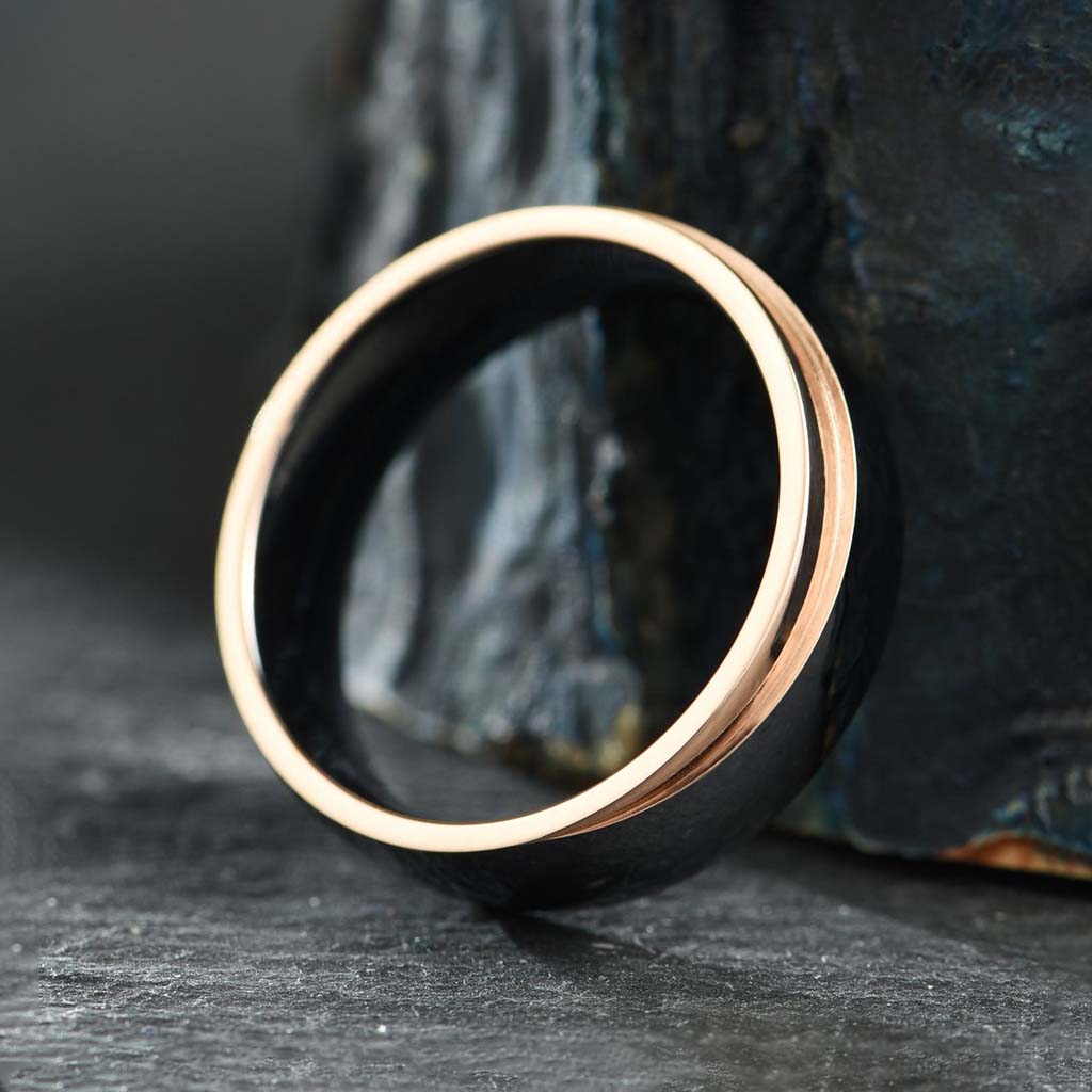 Ring Mystic Rose - Black Titanium Rose Gold - 4