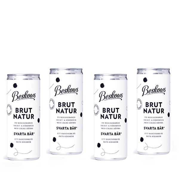 Beskows Brut Natur, Svarta bär x 4