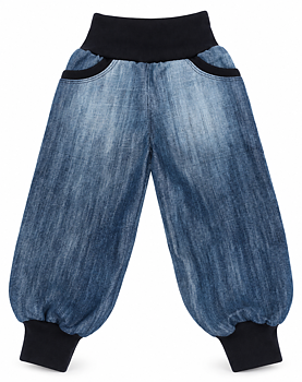 Muddjeans Reuse i återbrukad denim – blå med svarta muddar | 98/104