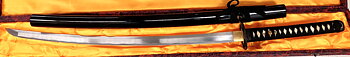 Handsmidda samurai svärd (Katana)  - Futadomoe V-2