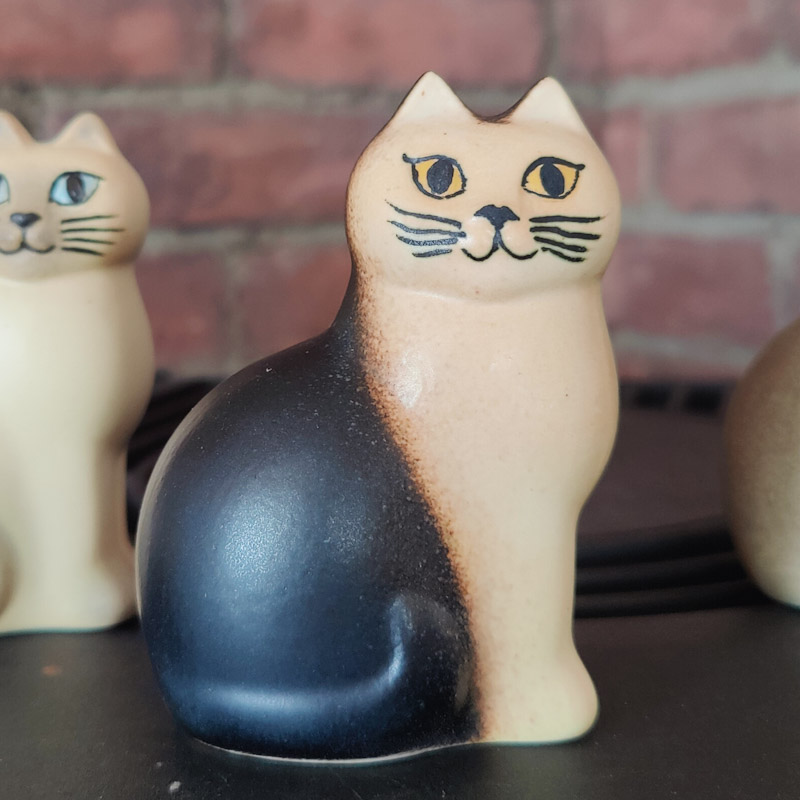 Måns mini svart katt av Lisa Larson