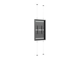 M Pro Series Enclosure 55" Wire Floor to Ceiling Medium Black