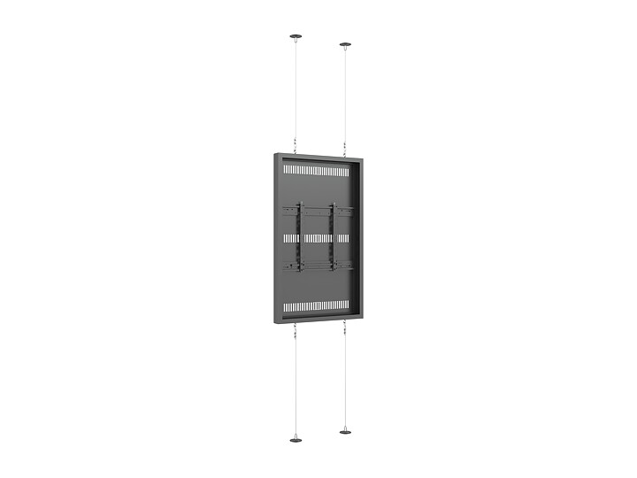 M Pro Series Enclosure 55" Wire Floor to Ceiling Medium Black