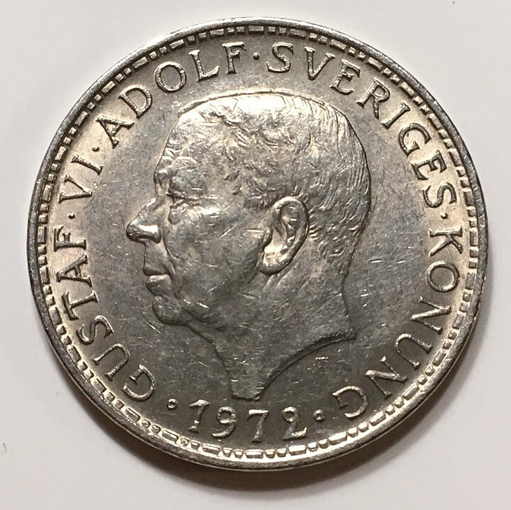 5 kr 1972 utan strömmar 1+