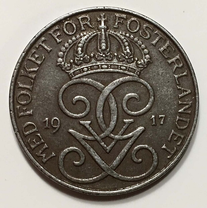 5 öre 1917 järn 1