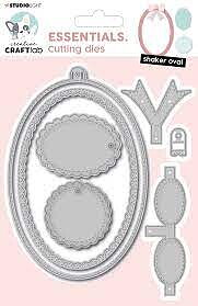 Studio Light Essentials Cutting Die -Oval Shaker 