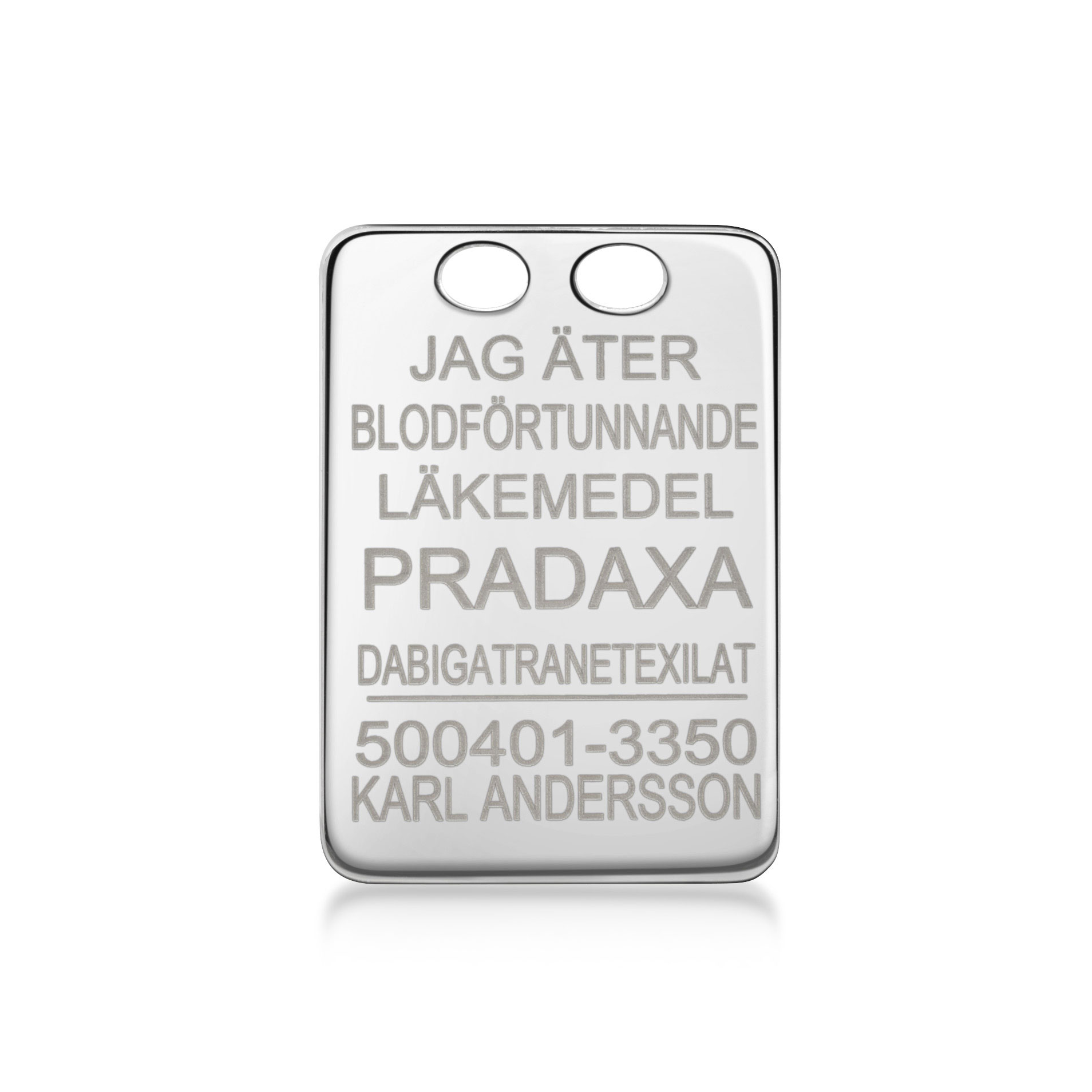 Pradaxa bakke 18k hvidguld