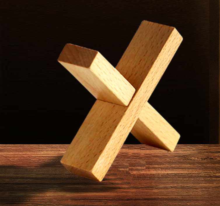 Brain Exercise Wooden Puzzle Difficulty Level 1 - 7