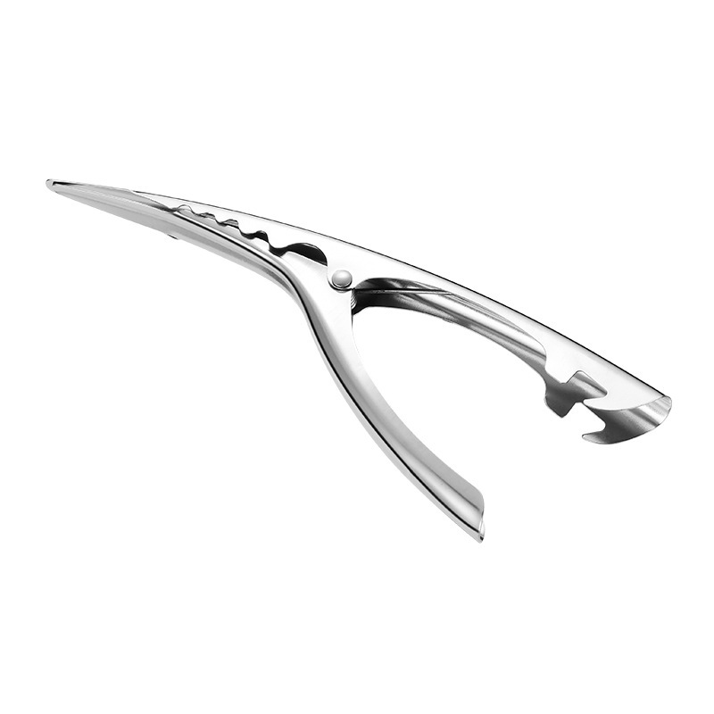 Stainless steel shrimp peeler