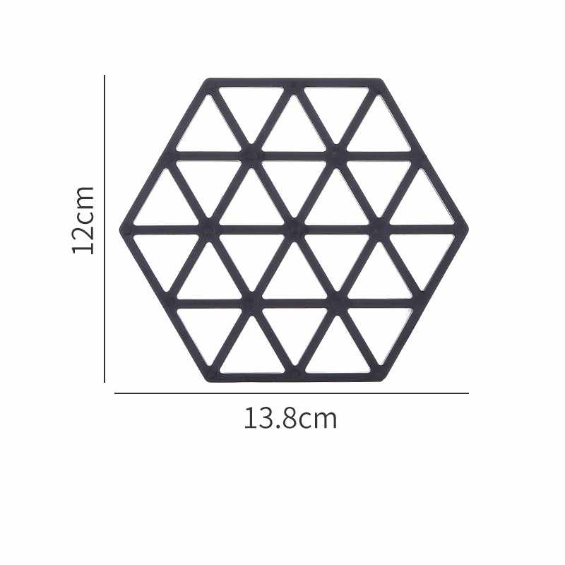 Plastic table mats - Triangle 4-pack