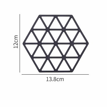 Plastic table mats - Triangle 4-pack