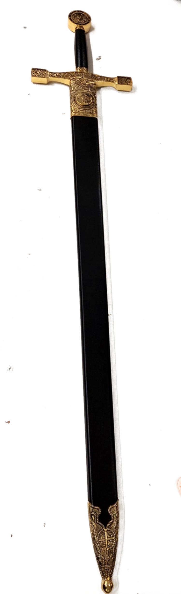 Kung Arthur Svärd - Excalibur med Svart Slida - 3