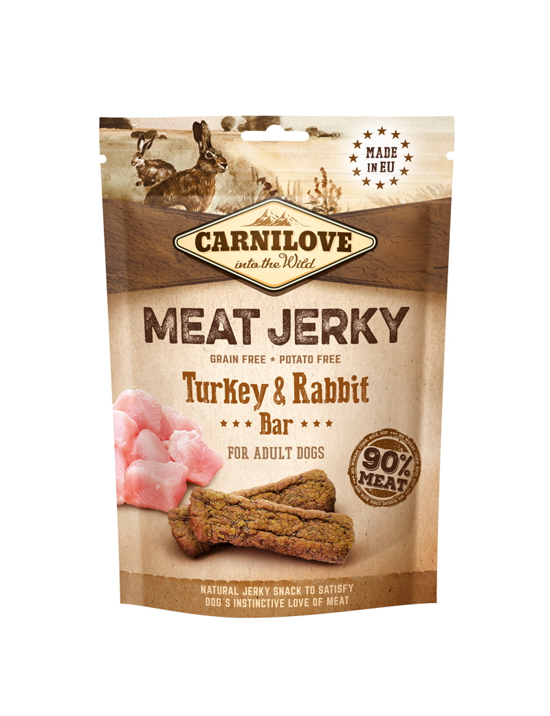 Carnilove Meat Jerky Turkey & Rabbit Bar - 100 g