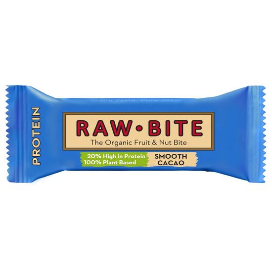 RawBite Protein Smooth Cacao frukt- & nötbar 45 g