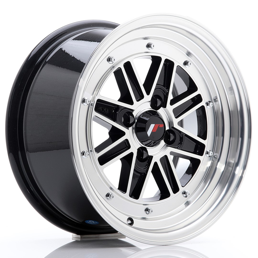 15" JR Wheels JR31 - Glossy Black Machined Face