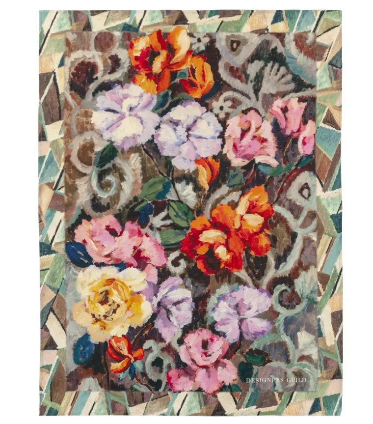 Tapestry Flower Damson Pläd - Designers Guild - I lager