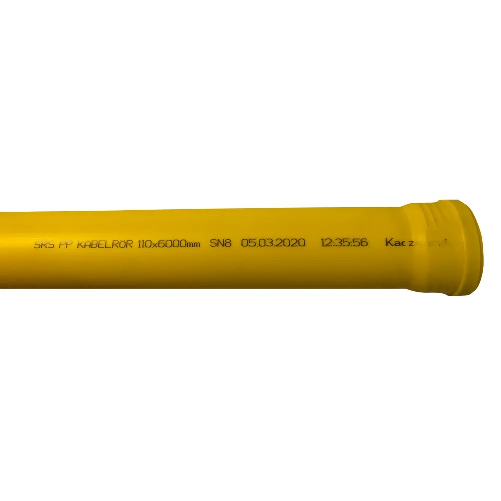 Kabelrör PP KZ SRS SN8 160X6m gul