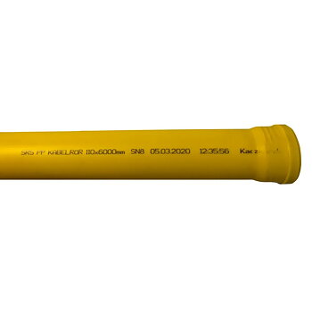 Kabelrör PP KZ SRS SN8 160X6m gul
