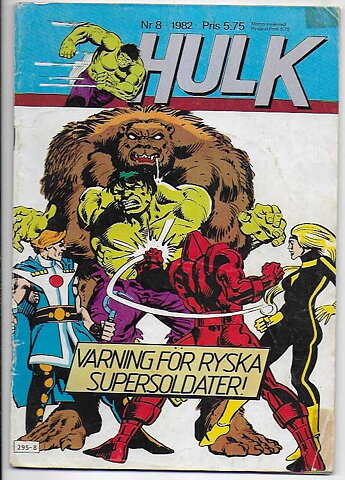 Hulk 1982 Nr 8 GD/VG Tejp