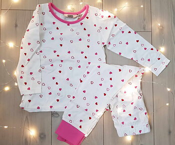 Pyjamas hjärtan