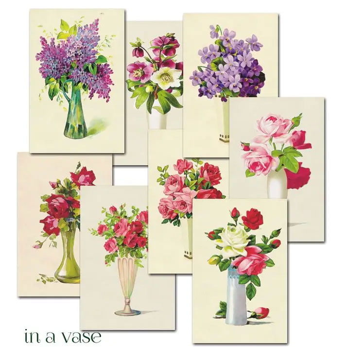 Scrapbooking bilder - In a vase