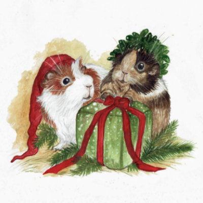 Julkort "Gnagarnas julafton!" 