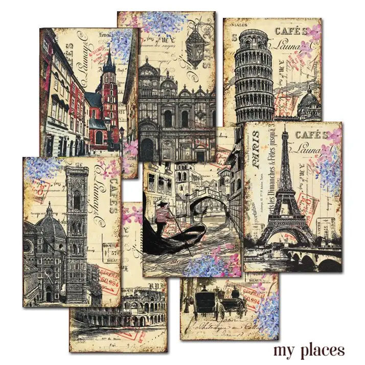Scrapbooking bilder - My places