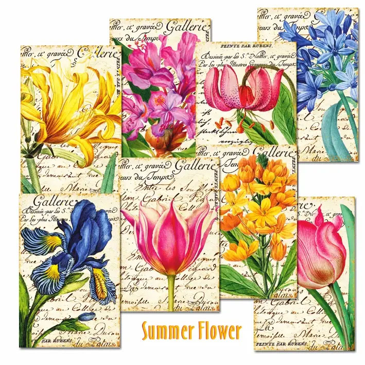 Scrapbooking bilder - Summer flowers